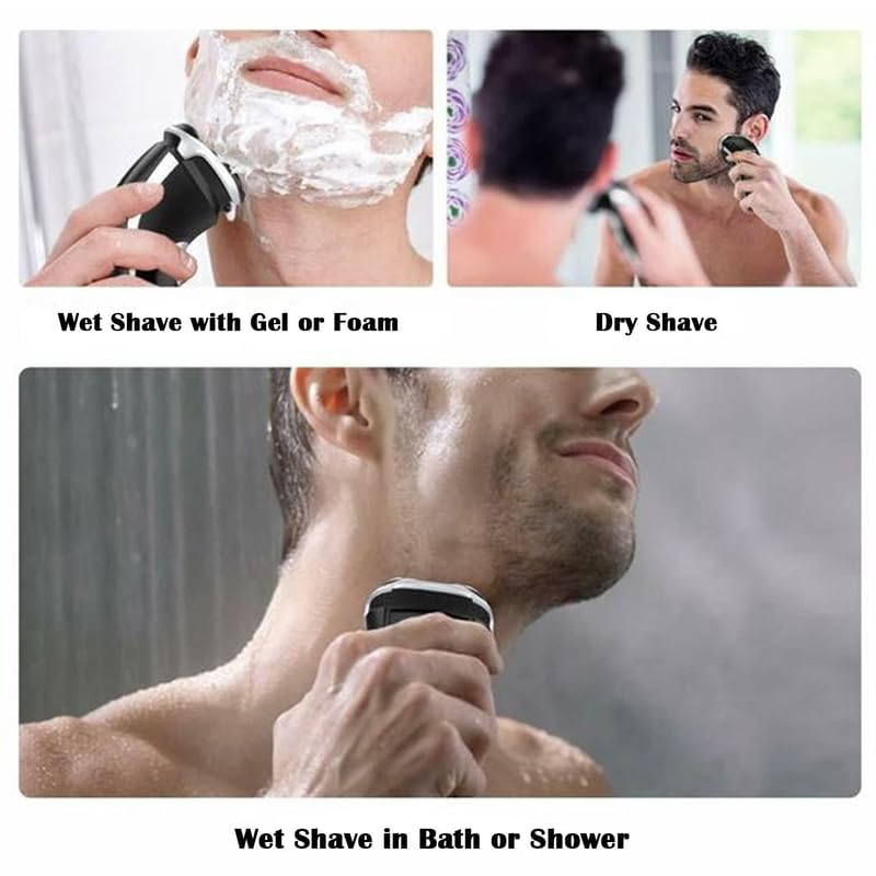 Suleto Sh50/52 Replacement Heads Compatible With Philips Series 5000 Shavers, Sh50 Shaving Head Part S5000 Electric Razor Head R